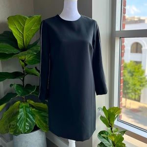 Banana Republic Black Side-Stripe Sporty Shift Dress (0)